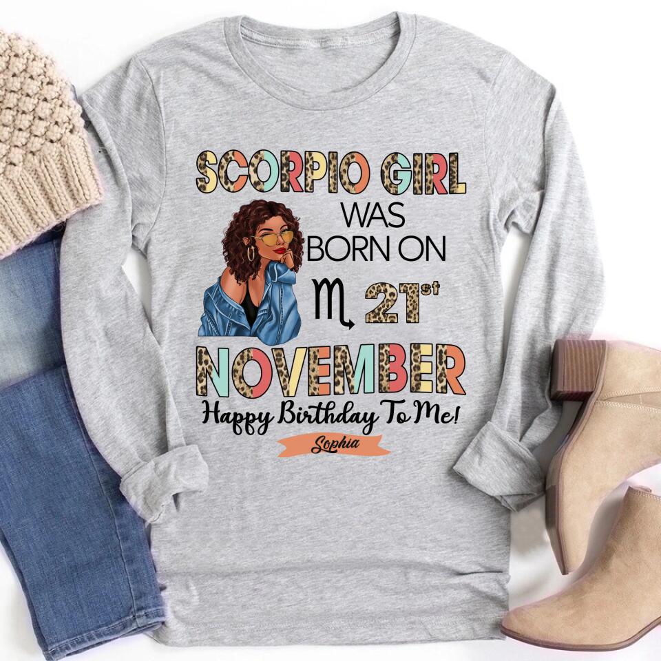 Custom Birthday Shirt, Scorpio Zodiac t shirt,  Scorpio Birthday shirt, Scorpio t shirts for ladies, Scorpio queen t shirt, Scorpio Queen Birthday shirt