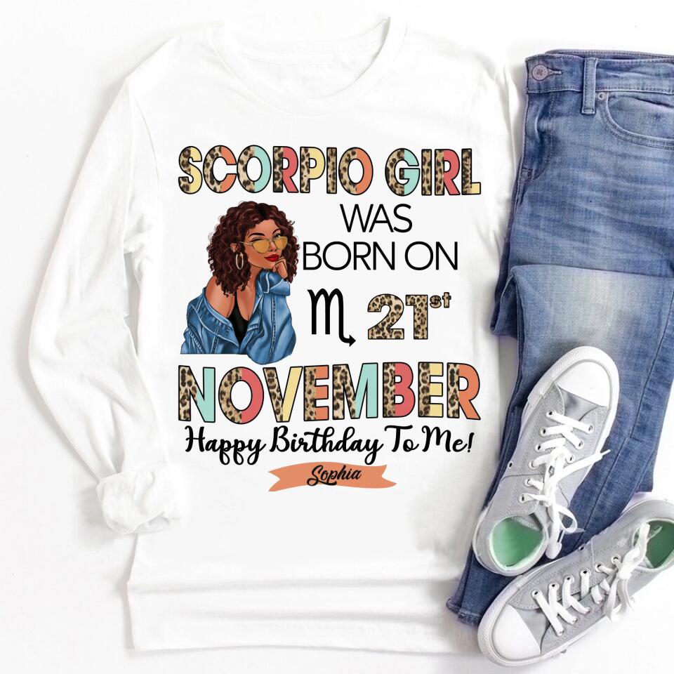 Custom Birthday Shirt, Scorpio Zodiac t shirt,  Scorpio Birthday shirt, Scorpio t shirts for ladies, Scorpio queen t shirt, Scorpio Queen Birthday shirt