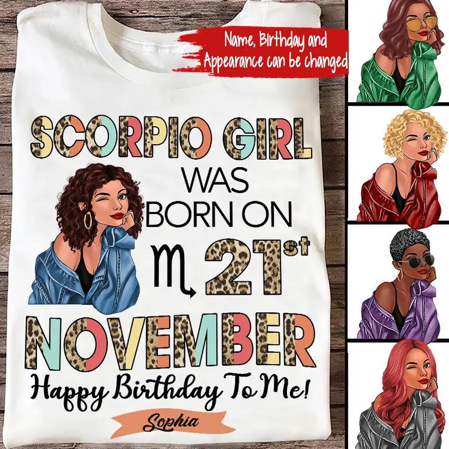 Custom Birthday Shirt, Scorpio Zodiac t shirt,  Scorpio Birthday shirt, Scorpio t shirts for ladies, Scorpio queen t shirt, Scorpio Queen Birthday shirt