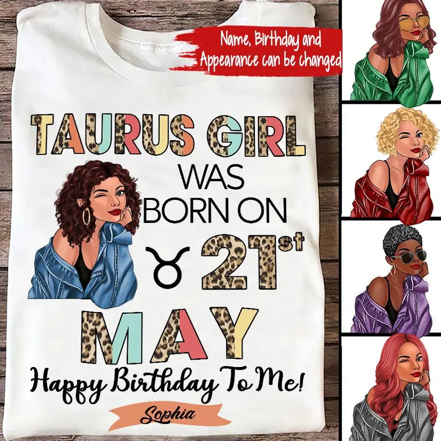 Custom Birthday Shirt, Taurus Zodiac t shirt, Taurus Birthday shirt, Taurus t shirts for ladies, Taurus queen t shirt, Taurus Queen Birthday shirt
