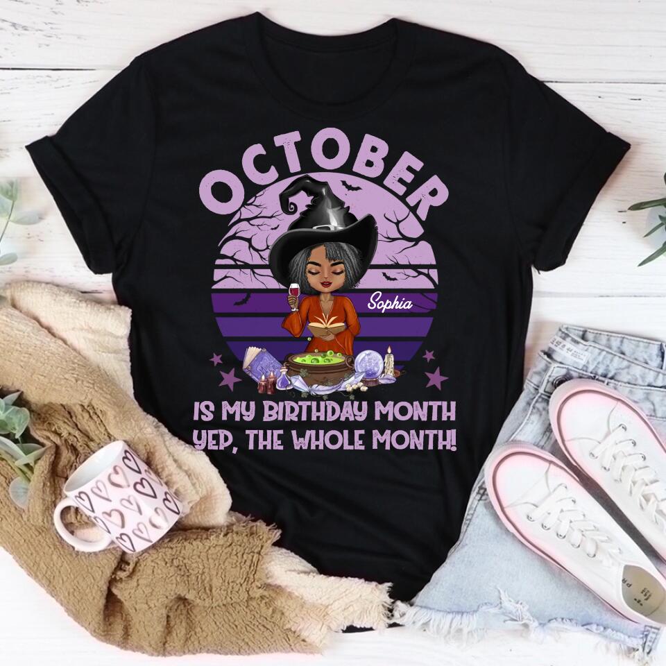 October Birthday Shirt, Custom Birthday Shirt, Queens Are Born In October, October Birthday Shirts For Woman, October Birthday Gifts