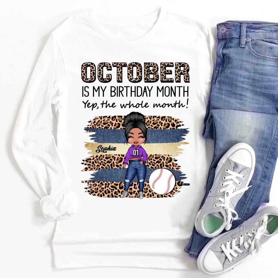 October Birthday Shirt, Custom Birthday Shirt, Queens are Born In October, October Birthday Shirts For Woman, October Birthday Gifts