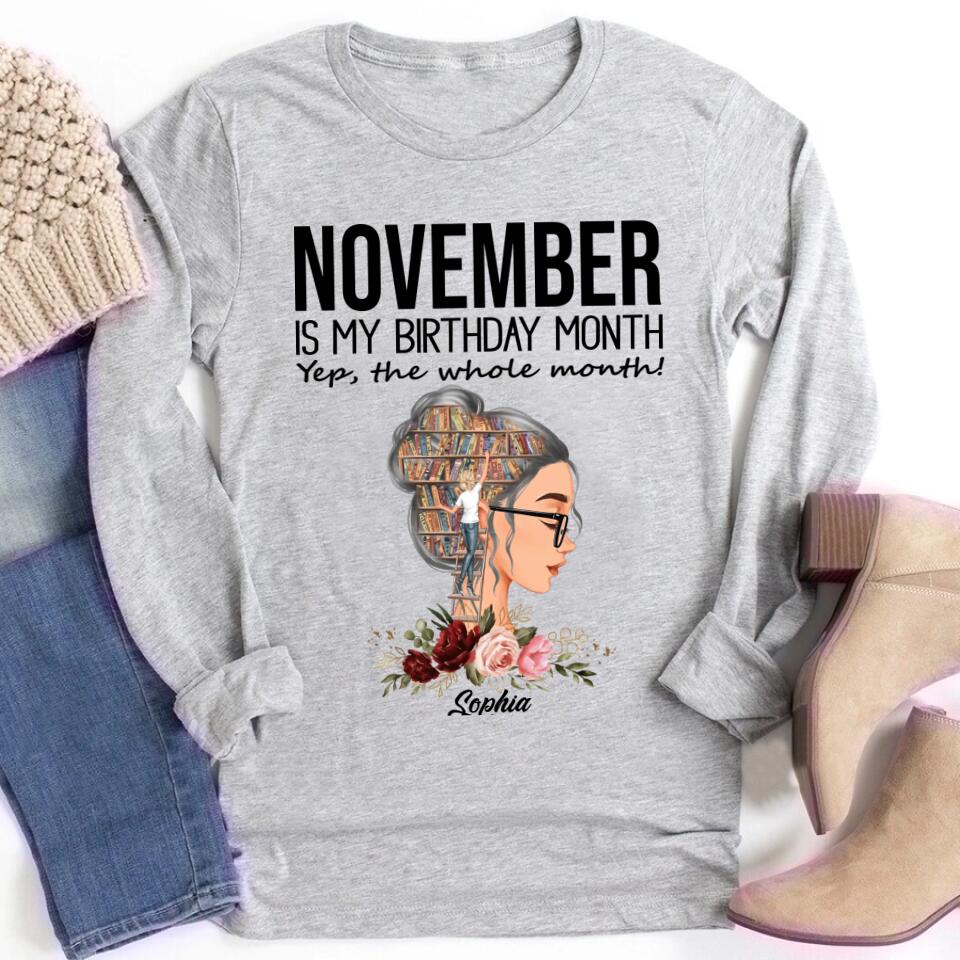 November Birthday Shirt, Custom Birthday Shirt, Queens are Born In November, November Birthday Shirts For Woman, November Birthday Gifts