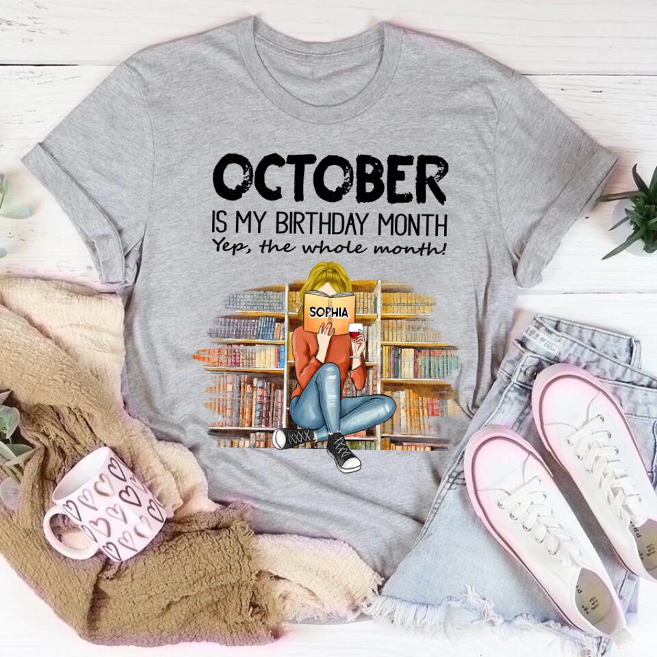 October Birthday Shirt, Custom Birthday Shirt, Queens are Born In October, October Birthday Shirts For Woman, October Birthday Gifts