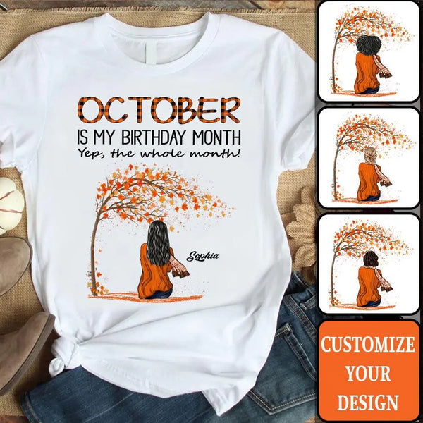 October Birthday Shirt, Custom Birthday Shirt, Queens are Born In