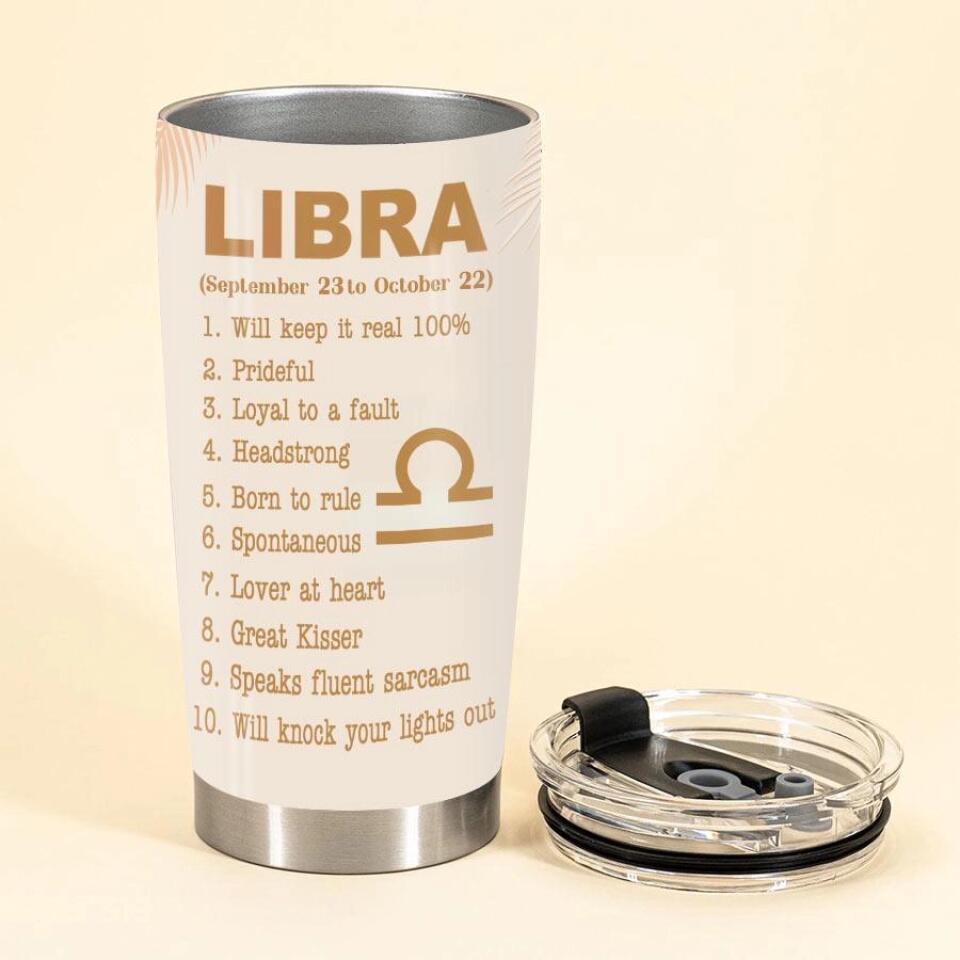 Custom Birthday Tumblers, Libra Zodiac Tumblers, Libra Birthday Tumblers, Libra Tumblers for ladies, Libra queen Tumblers, Libra Queen Birthday Tumblers