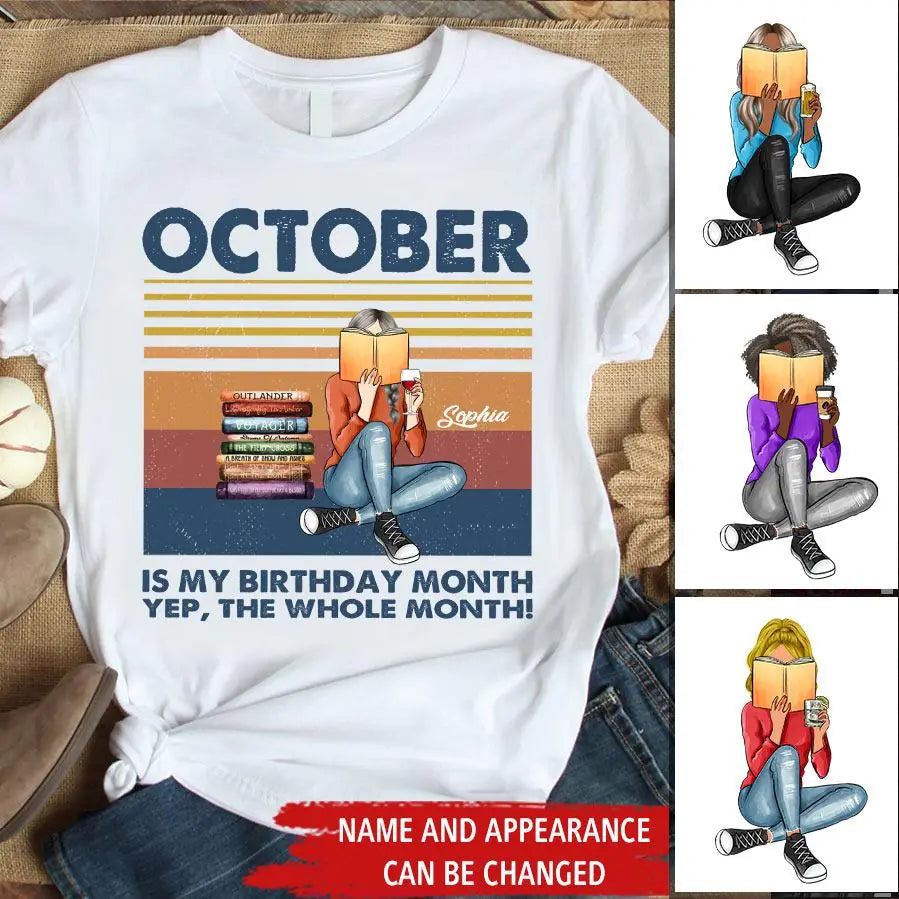 October Birthday Shirt, Custom Birthday Shirt, Queens are Born In October, October Birthday Shirts For Woman, October Birthday Gifts