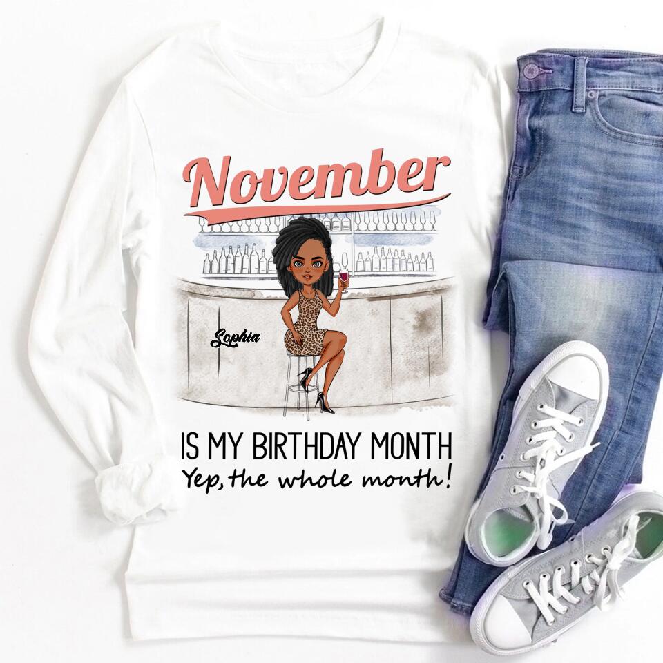 November Birthday Shirt, Custom Birthday Shirt, Queens are Born In November, November Birthday Shirts For Woman, November Birthday Gifts