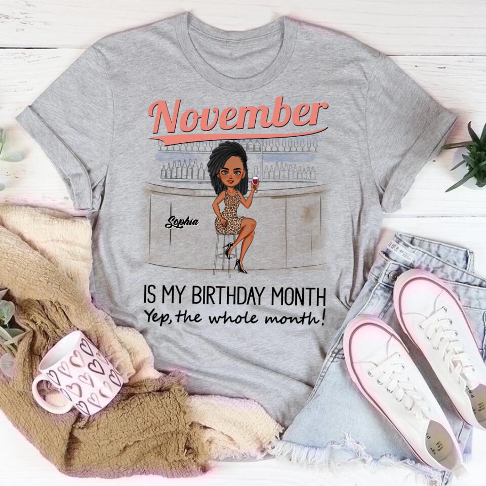 November Birthday Shirt, Custom Birthday Shirt, Queens are Born In November, November Birthday Shirts For Woman, November Birthday Gifts