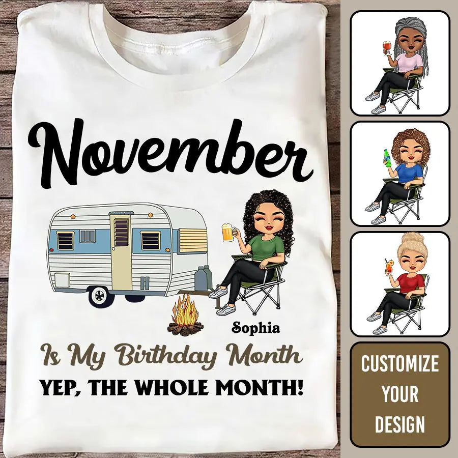 November Birthday Shirt, Custom Birthday Shirt, Queens are Born In November, November Birthday Shirts For Woman, November Birthday Gifts