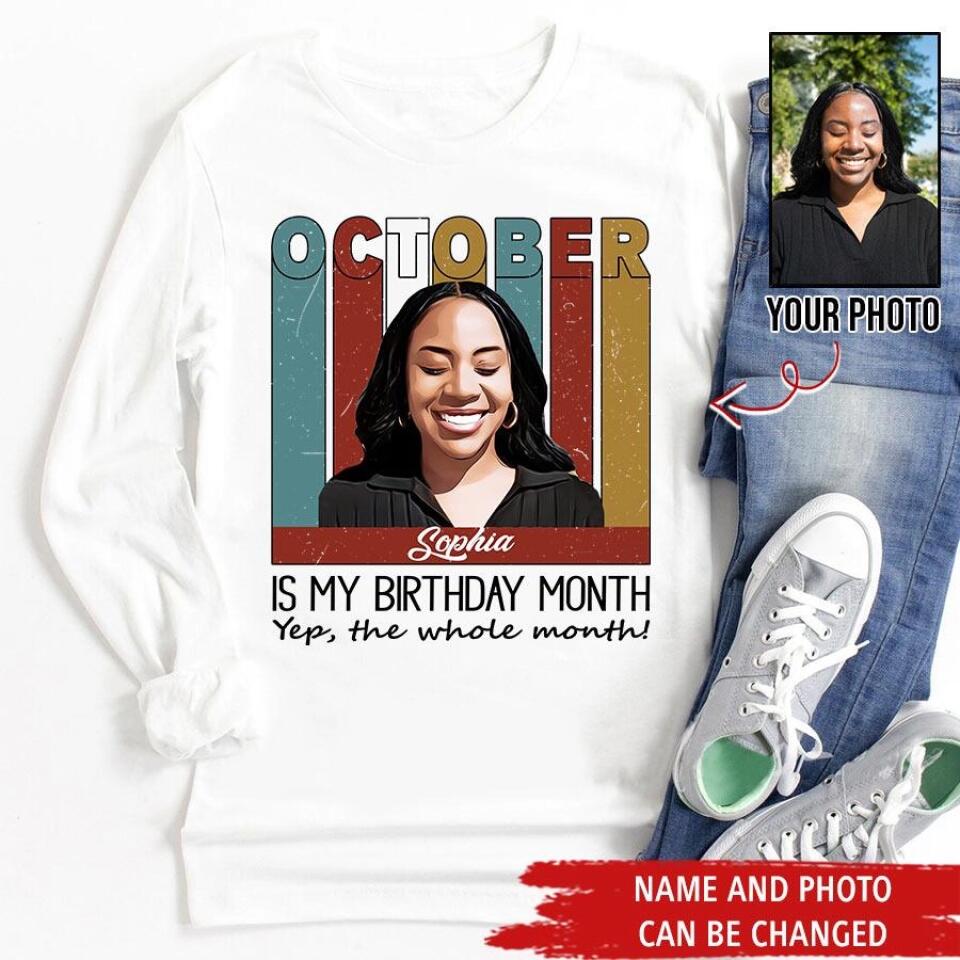 October Birthday Shirt, Custom Birthday Shirt, Queens are Born In October, October Birthday Shirts For Woman, October Birthday Gifts