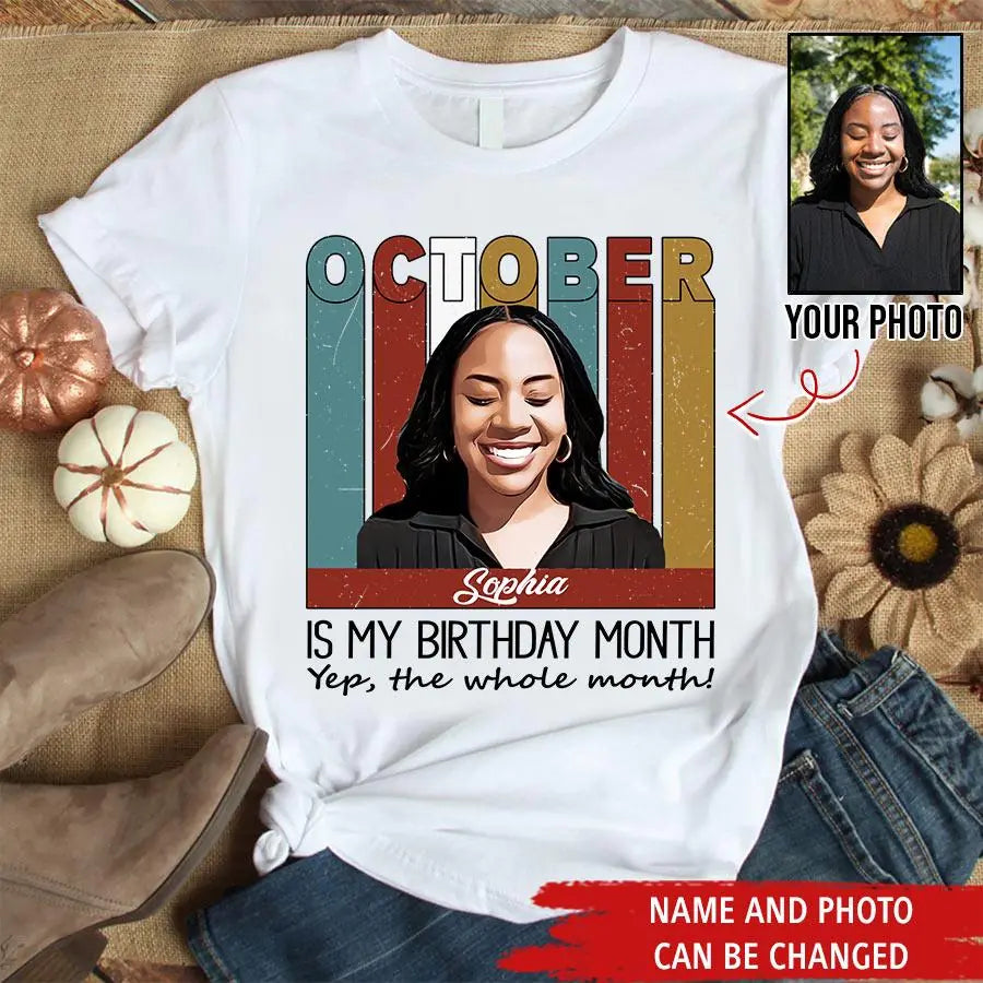 October Birthday Shirt, Custom Birthday Shirt, Queens are Born In October, October Birthday Shirts For Woman, October Birthday Gifts