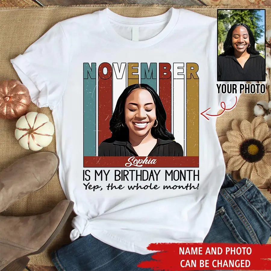 November Birthday Shirt, Custom Birthday Shirt, Queens are Born In November , November  Birthday Shirts For Woman, November  Birthday Gifts