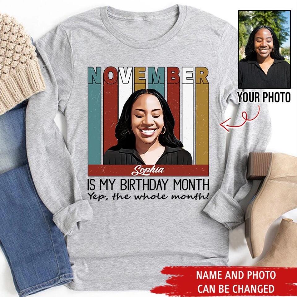 November Birthday Shirt, Custom Birthday Shirt, Queens are Born In November , November  Birthday Shirts For Woman, November  Birthday Gifts