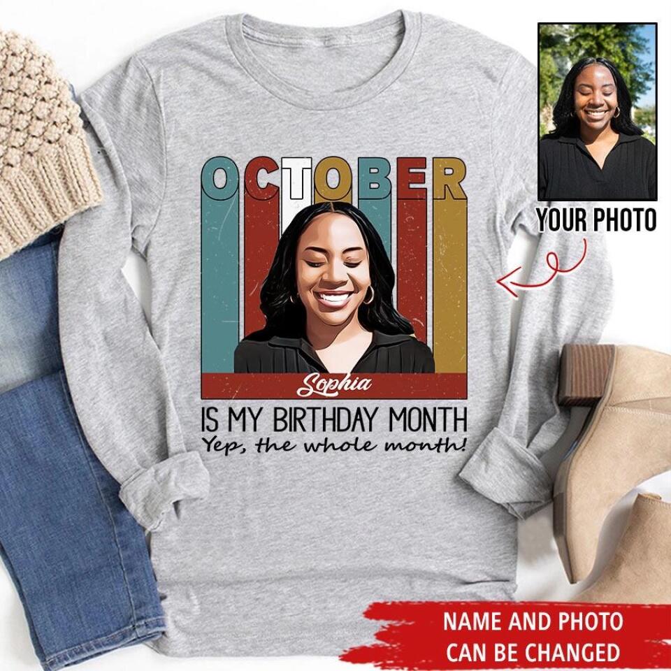 October Birthday Shirt, Custom Birthday Shirt, Queens are Born In October, October Birthday Shirts For Woman, October Birthday Gifts