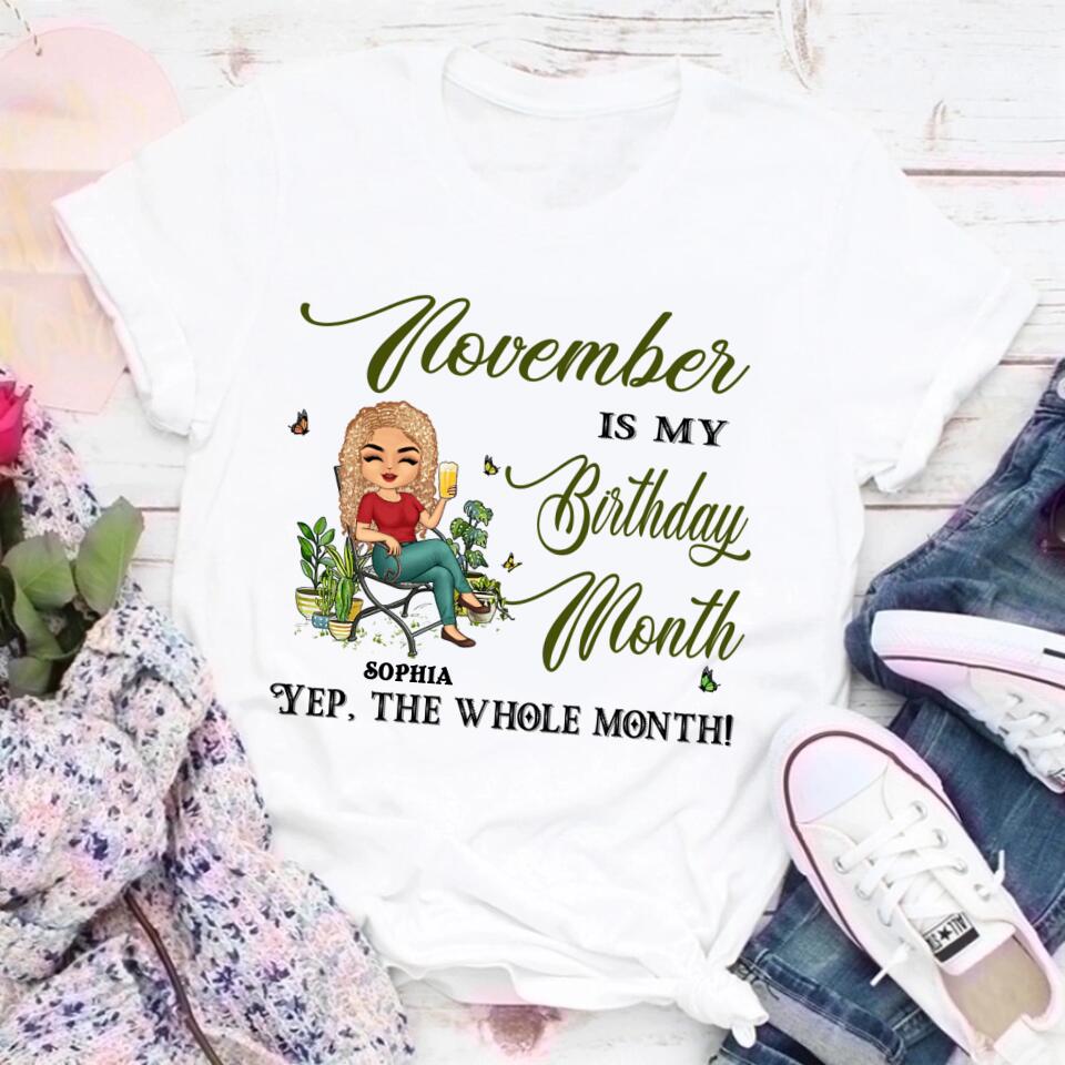November Birthday Shirt, Custom Birthday Shirt, Queens are Born In November, November Birthday Shirts For Woman, November Birthday Gifts