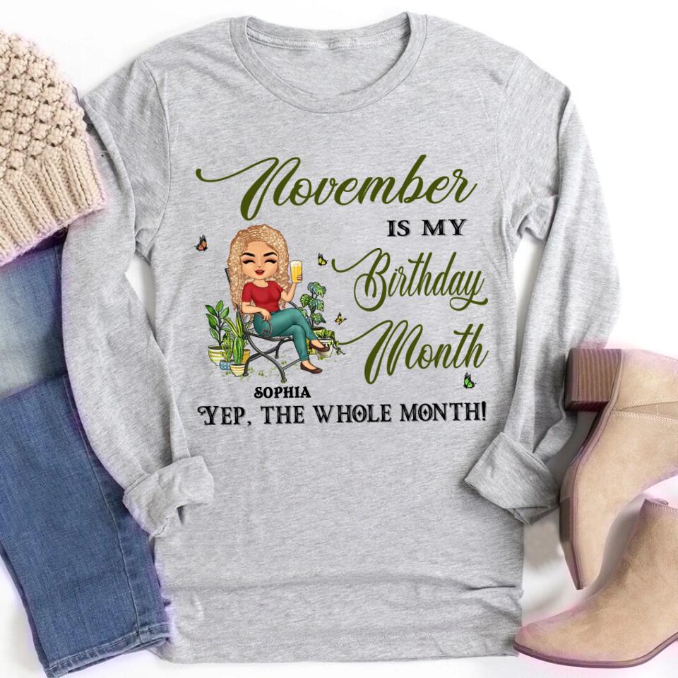 November Birthday Shirt, Custom Birthday Shirt, Queens are Born In November, November Birthday Shirts For Woman, November Birthday Gifts
