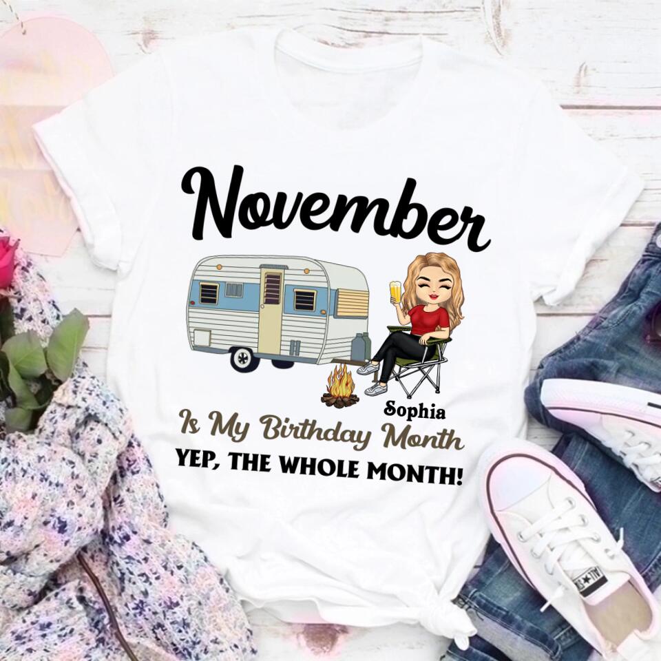 November Birthday Shirt, Custom Birthday Shirt, Queens are Born In November, November Birthday Shirts For Woman, November Birthday Gifts
