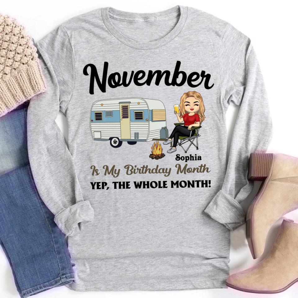 November Birthday Shirt, Custom Birthday Shirt, Queens are Born In November, November Birthday Shirts For Woman, November Birthday Gifts
