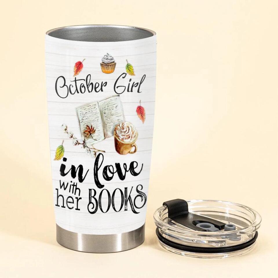 Personalized Tumblers, Birthday Tumbler, Birthdays In October, October Birthday Gifts For Her, Tumbler 20oz Stainless Steel with Lid Cold &amp; Hot Water Coffee