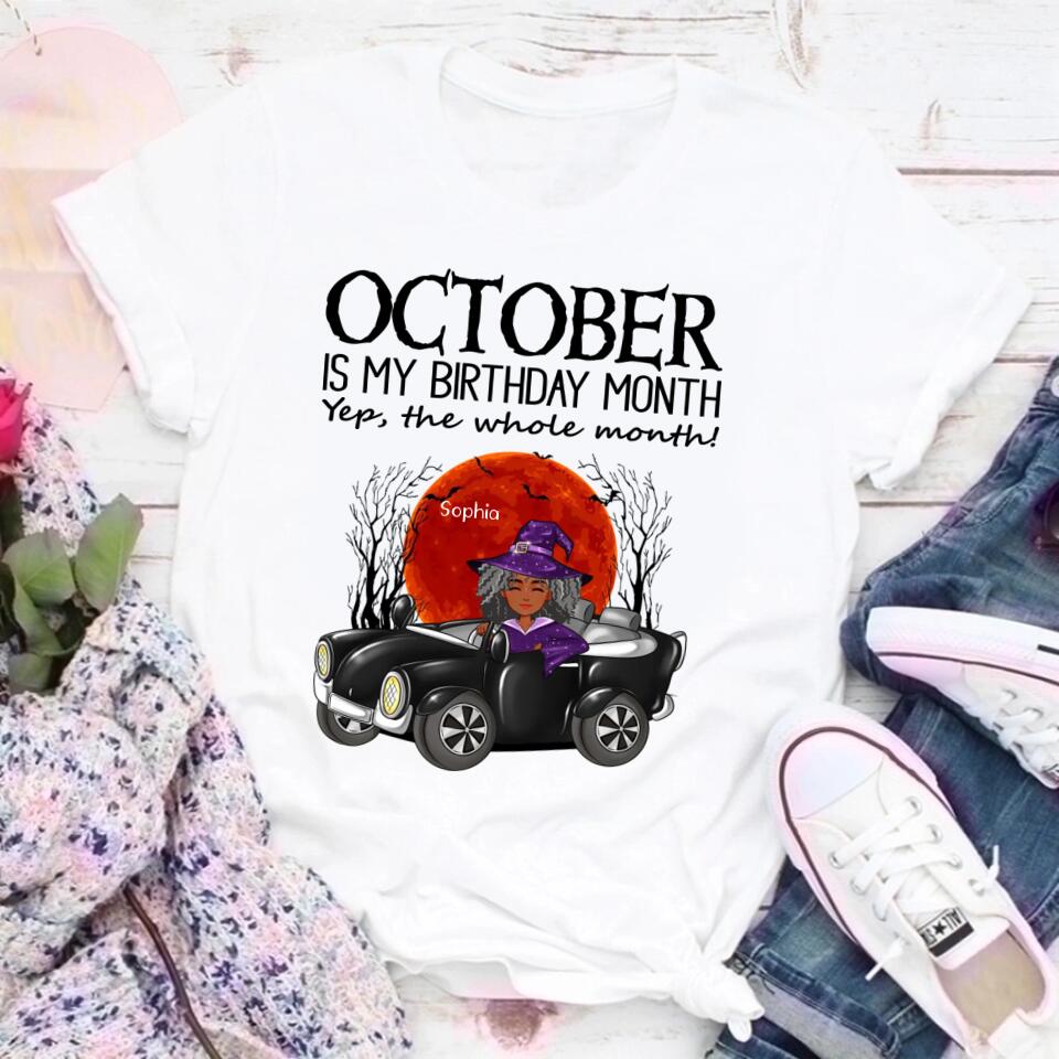 October Birthday Shirt, Custom Birthday Shirt, Queens are Born In October, October Birthday Shirts For Woman, October Birthday Gifts