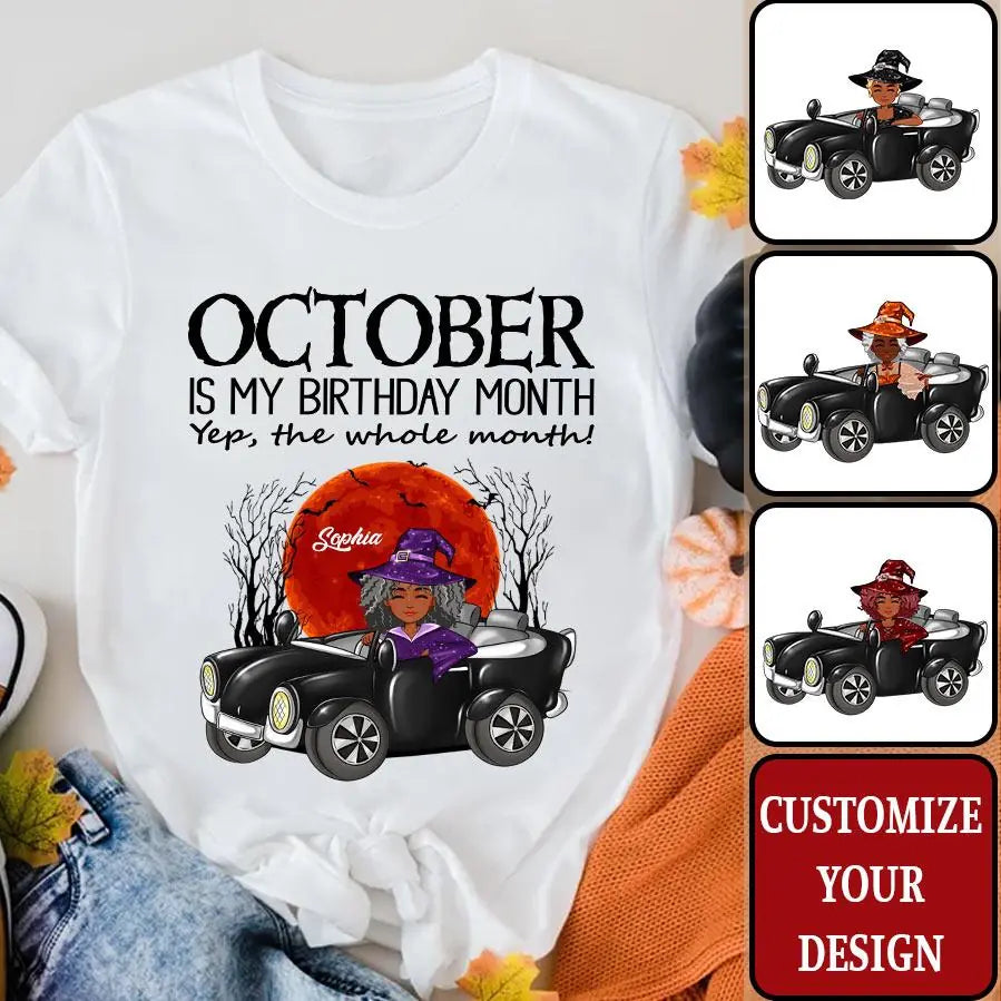 October Birthday Shirt, Custom Birthday Shirt, Queens are Born In October, October Birthday Shirts For Woman, October Birthday Gifts