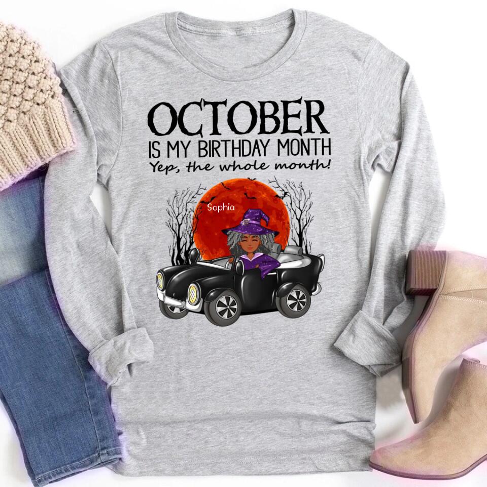 October Birthday Shirt, Custom Birthday Shirt, Queens are Born In October, October Birthday Shirts For Woman, October Birthday Gifts