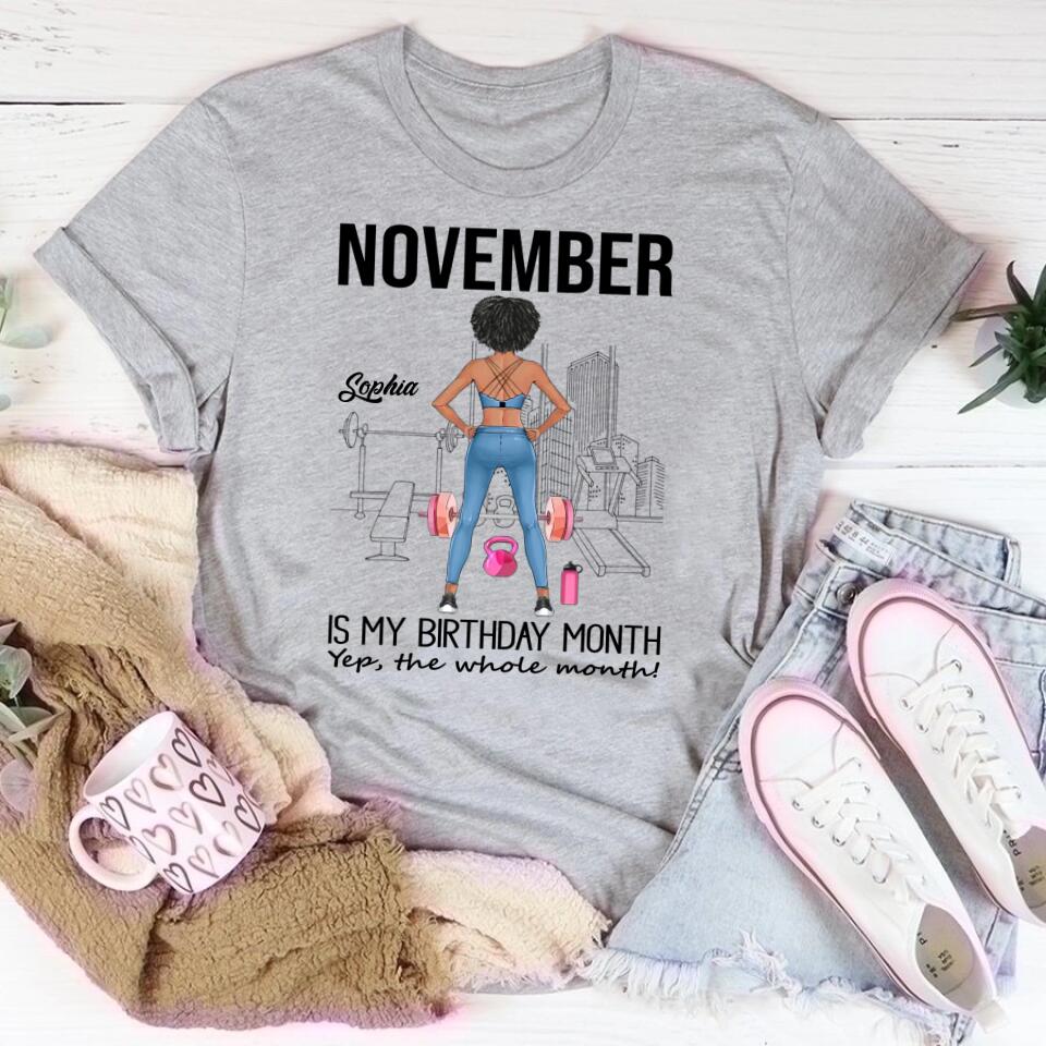 November Birthday Shirt, Custom Birthday Shirt, Queens are Born In November , November  Birthday Shirts For Woman, November Birthday Gifts