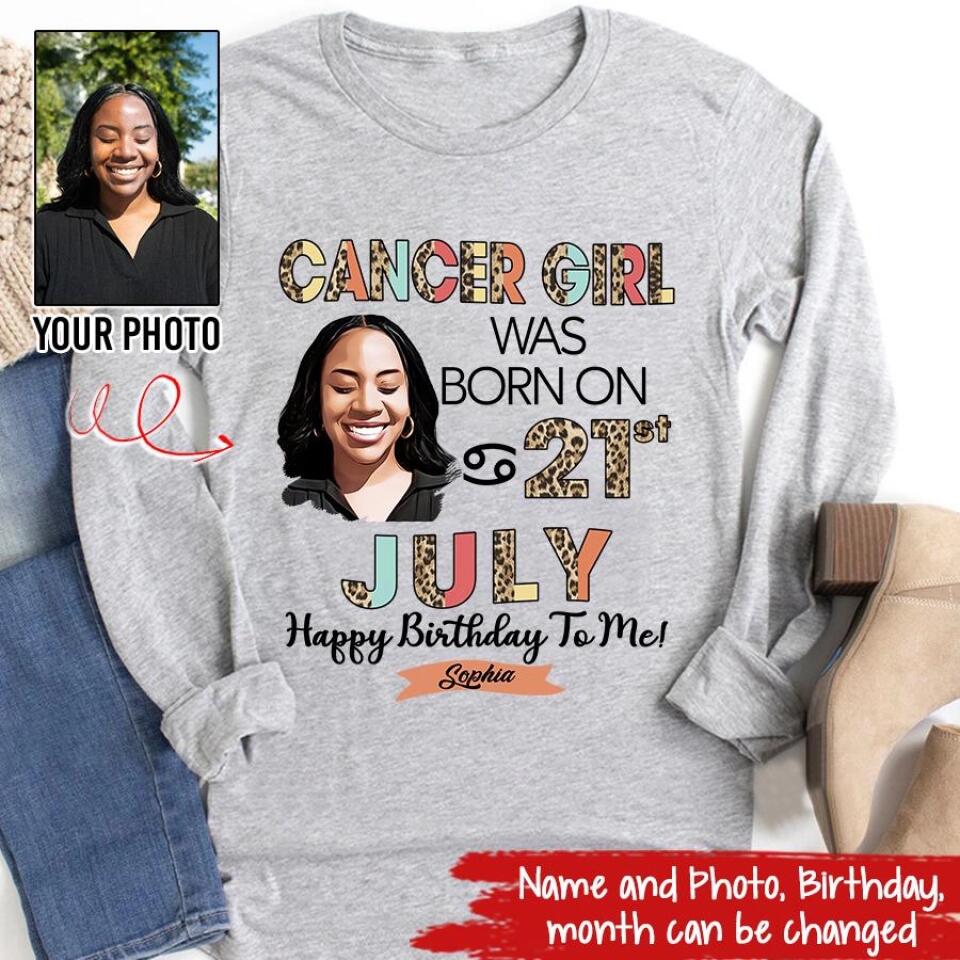 Custom Birthday Shirt, Cancer Zodiac t shirt, Cancer Birthday shirt, Cancer t shirts for ladies, Cancer queen t shirt, Cancer Queen Birthday shirt