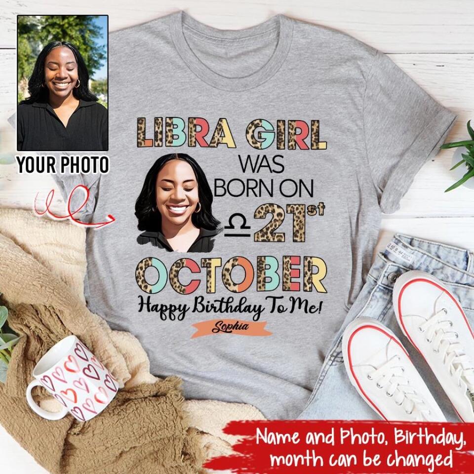 Custom Birthday Shirt, Libra Zodiac t shirt, Libra Birthday shirt, Libra t shirts for ladies, Libra queen t shirt, Libra Queen Birthday shirt