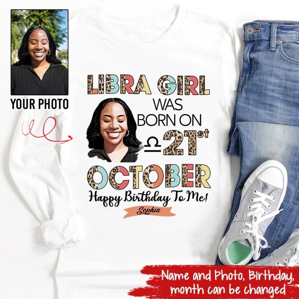 Custom Birthday Shirt, Libra Zodiac t shirt, Libra Birthday shirt, Libra t shirts for ladies, Libra queen t shirt, Libra Queen Birthday shirt