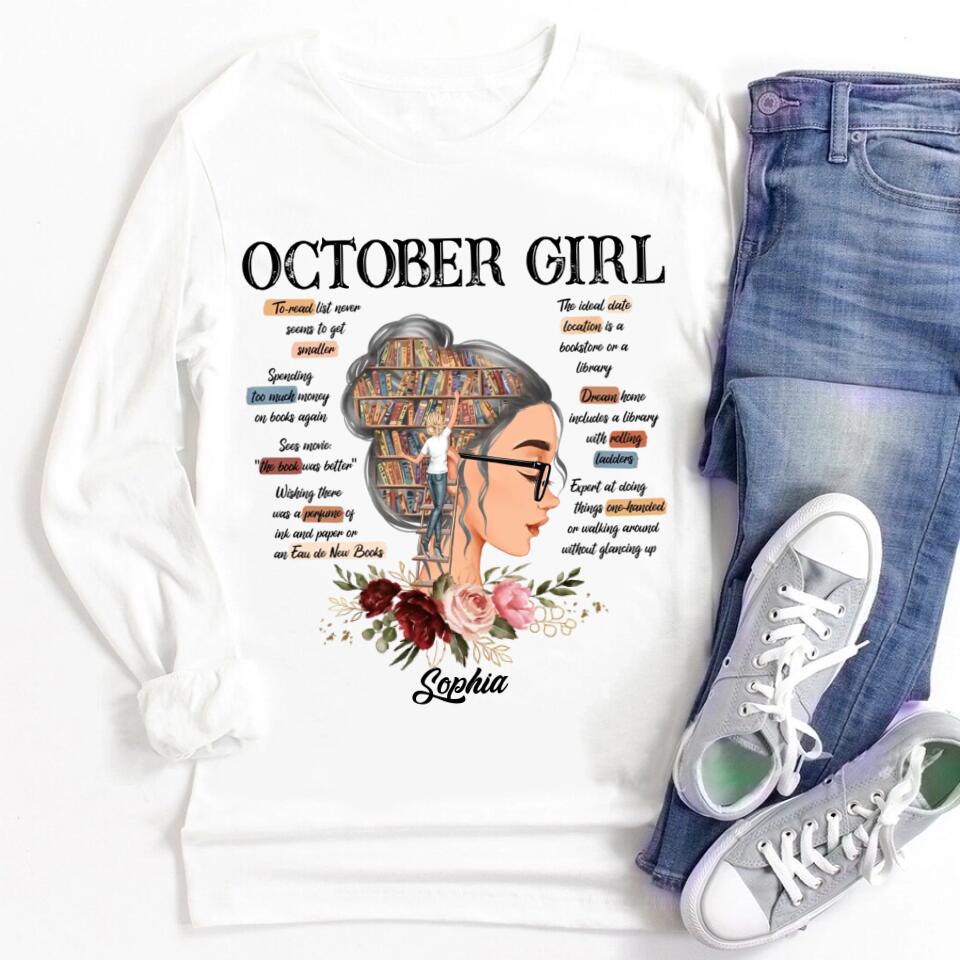 October Birthday Shirt, Custom Birthday Shirt, Queens are Born In October, October Birthday Shirts For Woman, October Birthday Gifts