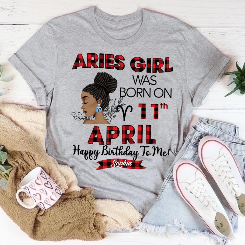 Custom Birthday Shirt, Aries Zodiac t shirt, Aries Birthday shirt, Aries t shirts for ladies, Aries queen t shirt, Aries Queen Birthday shirt