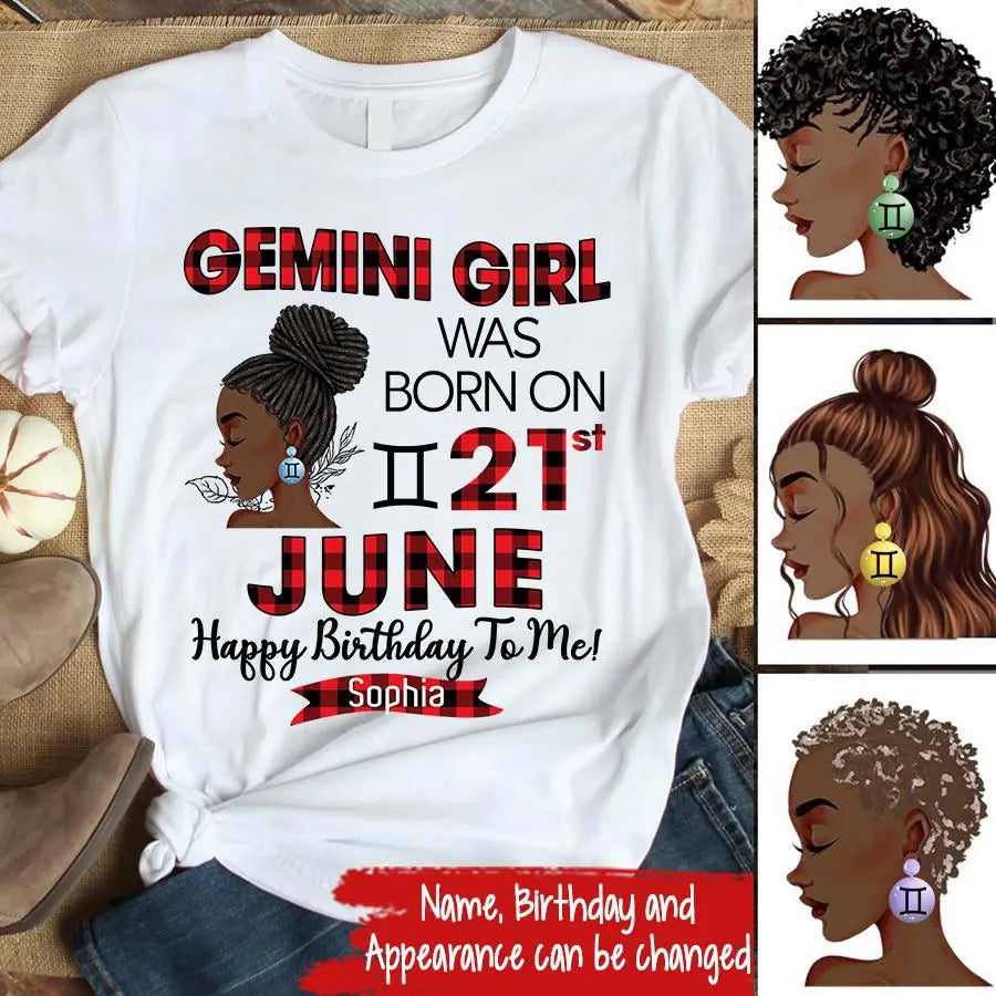 Custom Birthday Shirt, Gemini Zodiac t shirt, Gemini Birthday shirt, Gemini t shirts for ladies, Gemini queen t shirt, Gemini Queen Birthday shirt