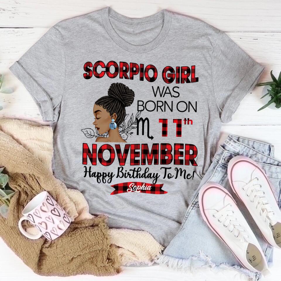 Custom Birthday Shirt, Scorpio Zodiac t shirt,  Scorpio Birthday shirt, Scorpio t shirts for ladies, Scorpio queen t shirt, Scorpio Queen Birthday shirt