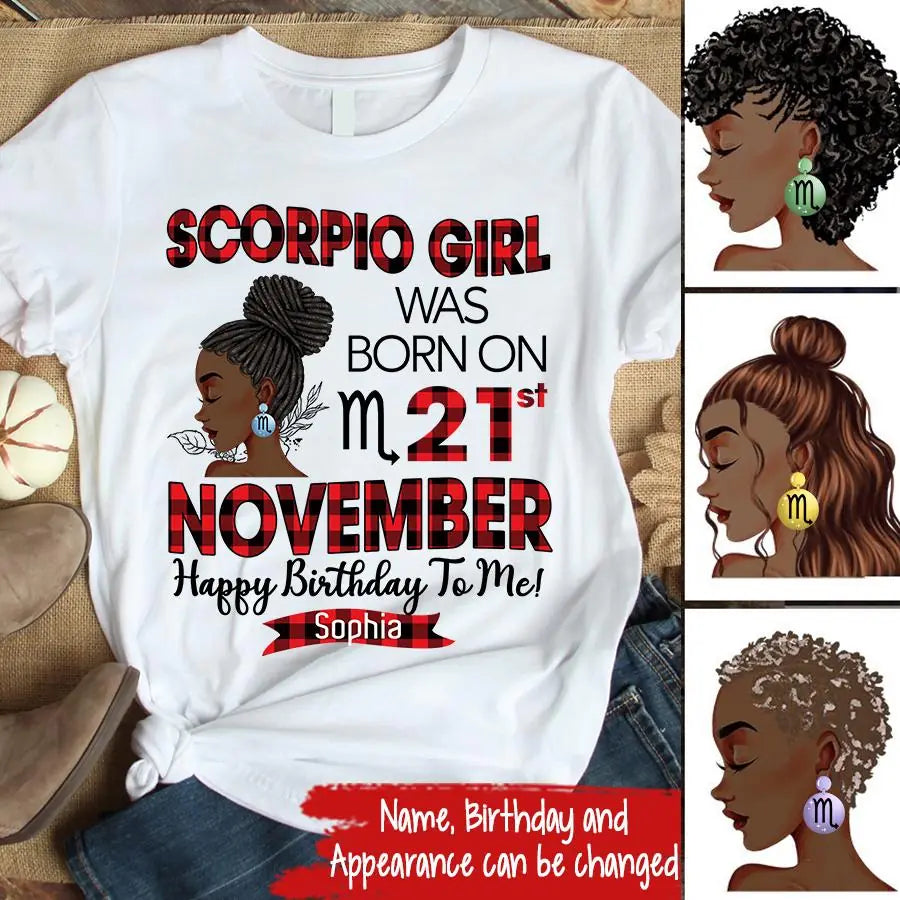 Custom Birthday Shirt, Scorpio Zodiac t shirt,  Scorpio Birthday shirt, Scorpio t shirts for ladies, Scorpio queen t shirt, Scorpio Queen Birthday shirt
