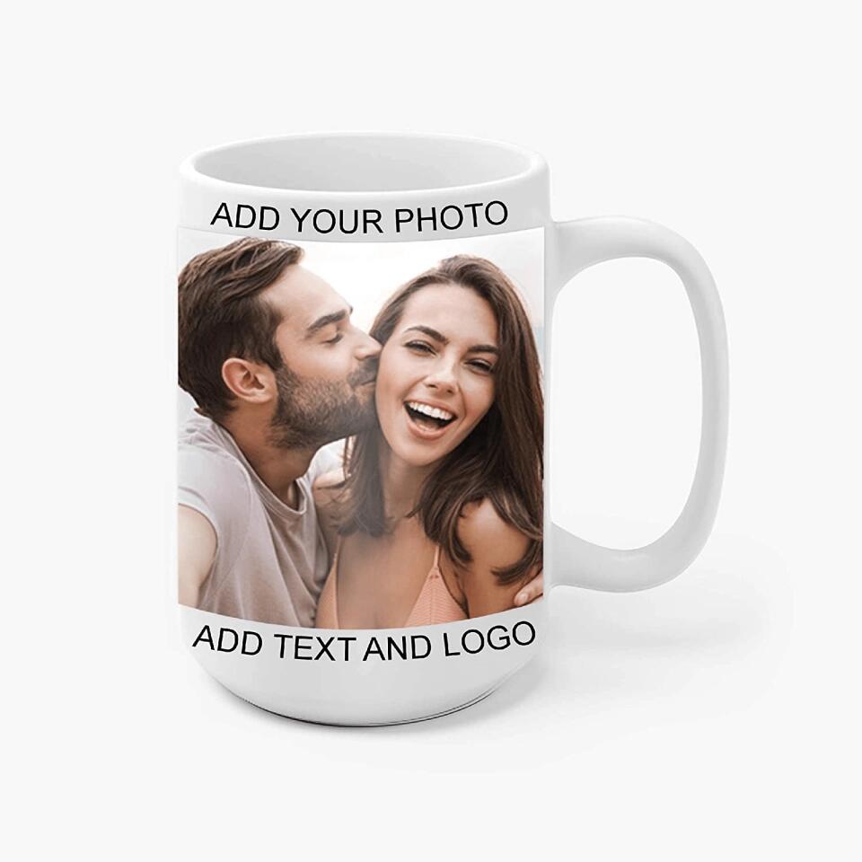 Personalized Coffee Mug - Add pictures or logos or text to our Custom Mugs for Music Lover Friends Sister