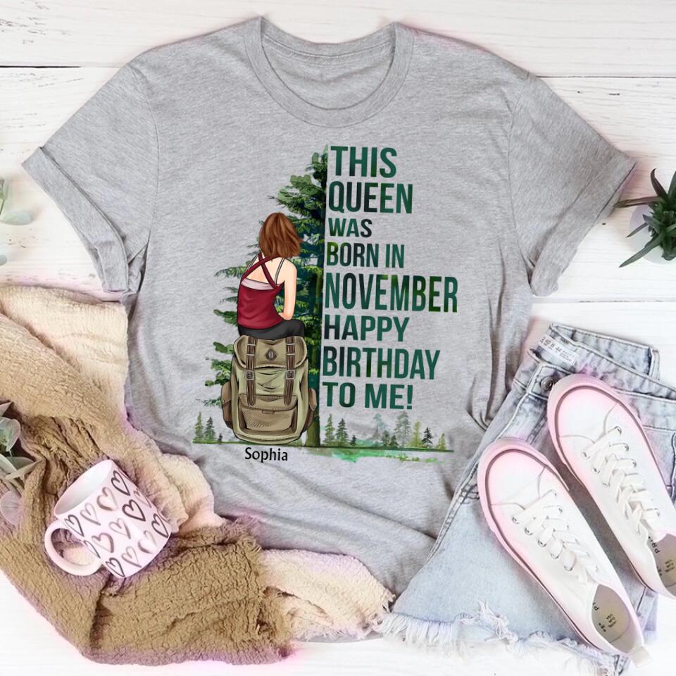 November Birthday Shirt, Custom Birthday Shirt, Queens are Born In November, November Birthday Shirts For Woman, November Birthday Gifts