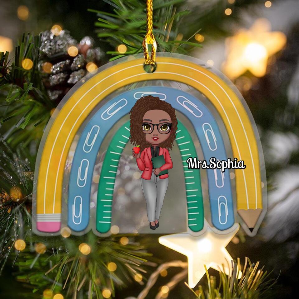 Welcome To My Classroom - Classroom-shape 1-sided printed Plastic Ornament, Birthday, Appreciation, Desk Decor Gift For Teachers