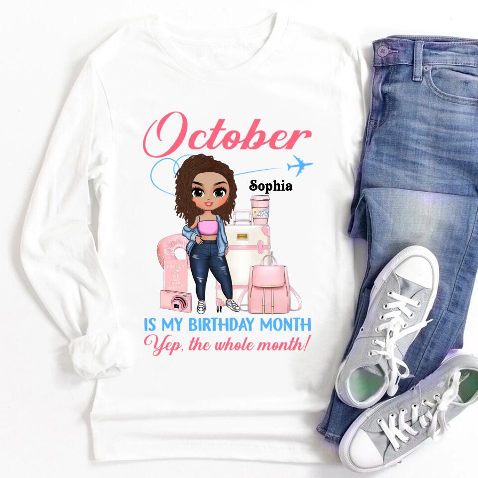October Birthday Shirt, Custom Birthday Shirt, Queens are Born In October, October Birthday Shirts For Woman, October Birthday Gifts