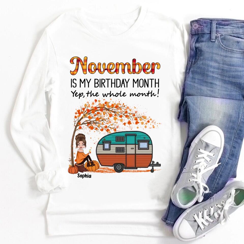 November Birthday Shirt, Custom Birthday Shirt, Queens are Born In November, November Birthday Shirts For Woman, November Birthday Gifts