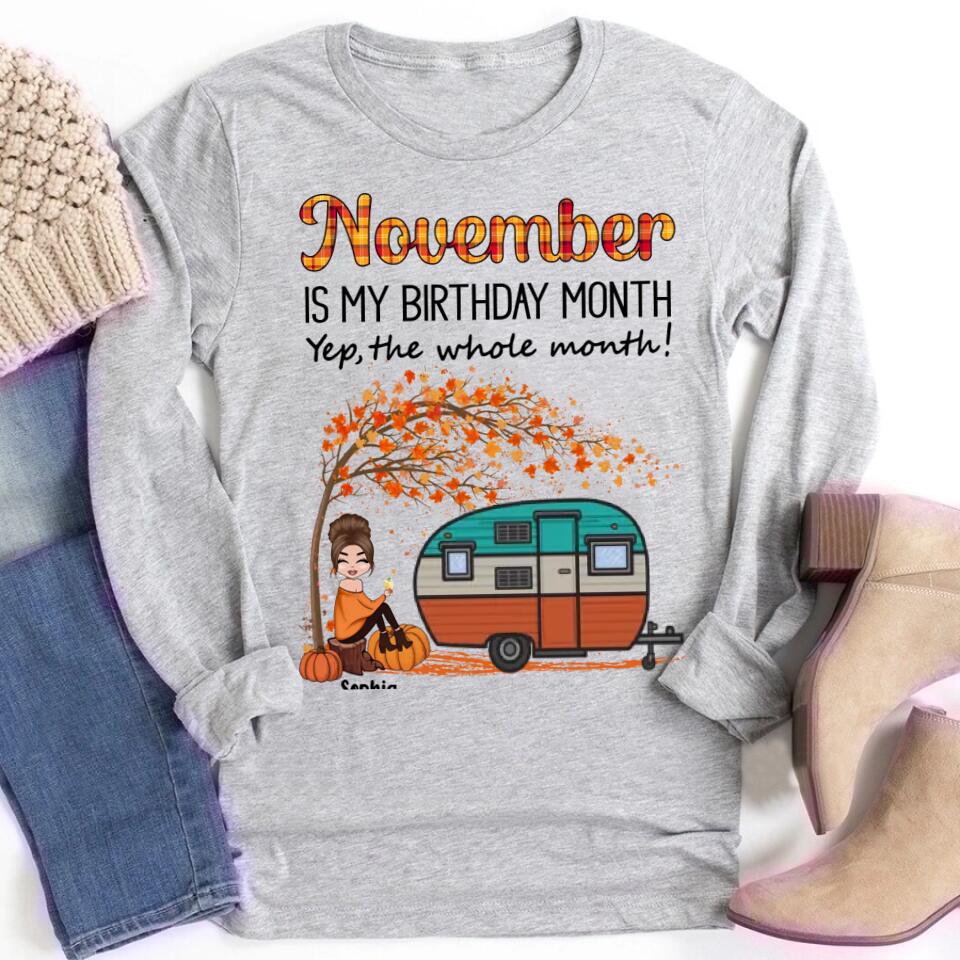 November Birthday Shirt, Custom Birthday Shirt, Queens are Born In November, November Birthday Shirts For Woman, November Birthday Gifts