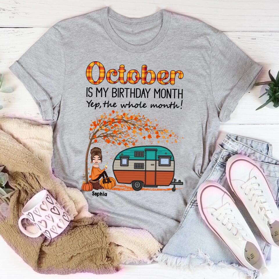 October Birthday Shirt, Custom Birthday Shirt, Queens are Born In October, October Birthday Shirts For Woman, October Birthday Gifts