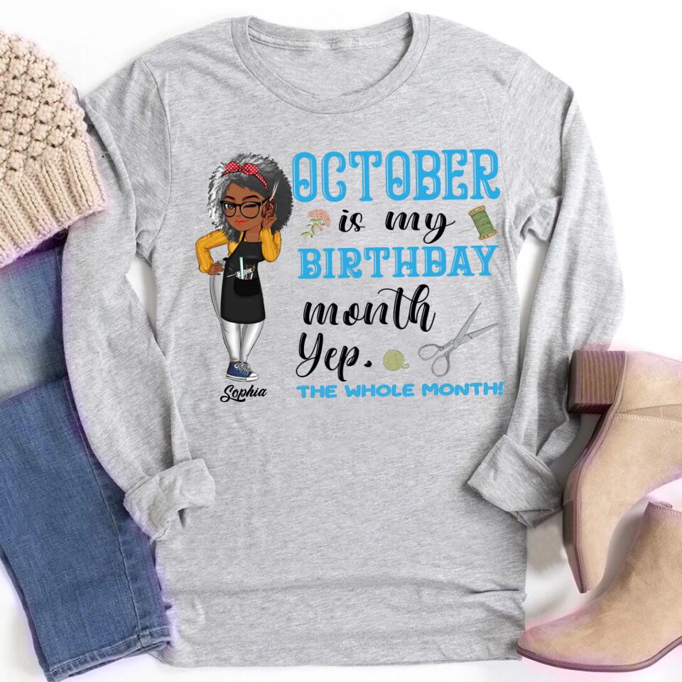October Birthday Shirt, Custom Birthday Shirt, Queens are Born In October, October Birthday Shirts For Woman, October Birthday Gifts