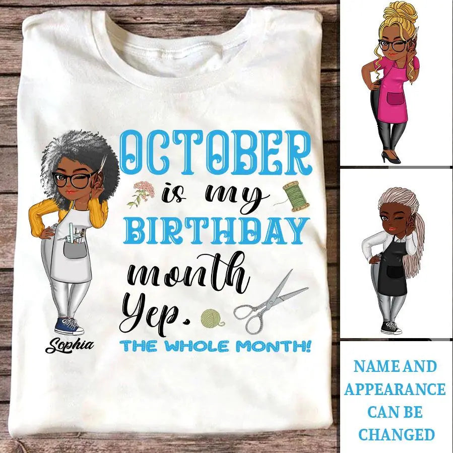 October Birthday Shirt, Custom Birthday Shirt, Queens are Born In October, October Birthday Shirts For Woman, October Birthday Gifts