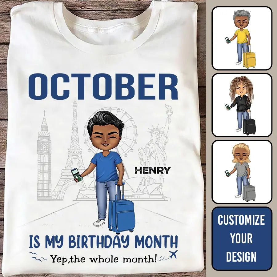 October Birthday Shirt, Custom Birthday Shirt, Kings are Born In October, October Birthday Shirts For Man, October Birthday Gifts