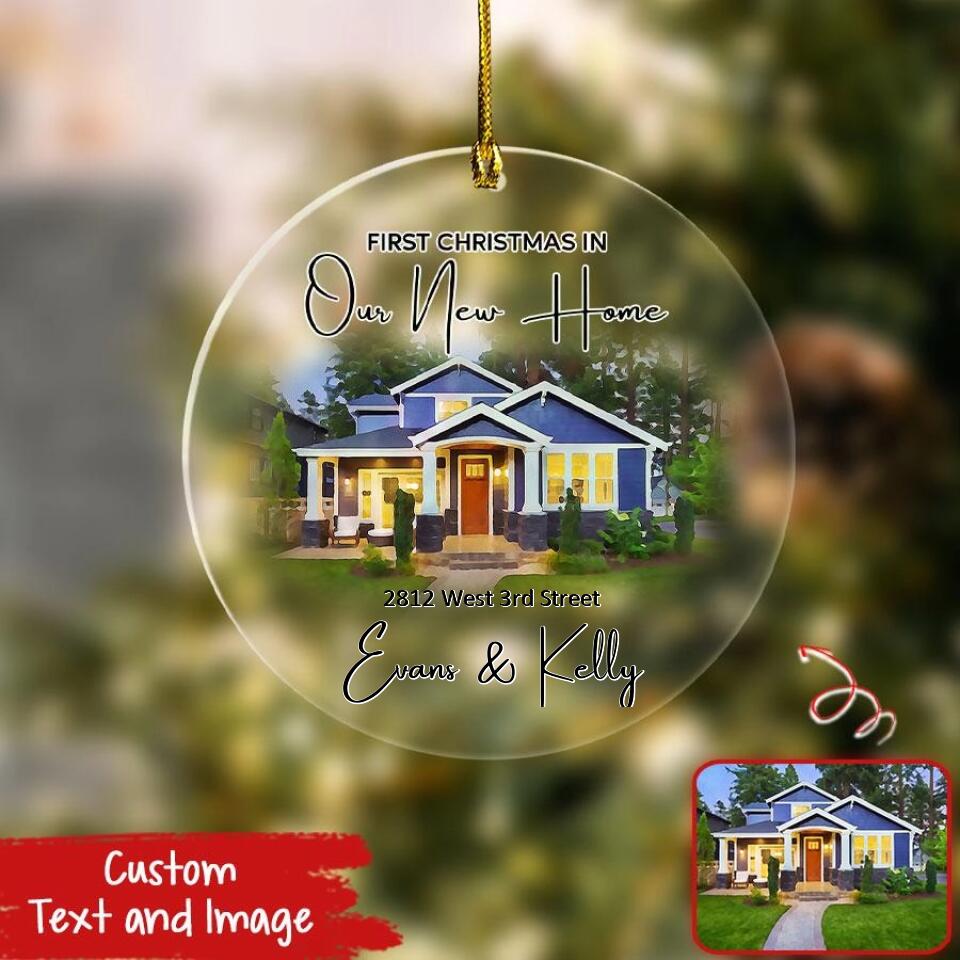 Personalized New Home Christmas Ornament, Our First Home Christmas Ornament, Custom New House Ornament, Christmas Decoration, Couple Gifts 2022