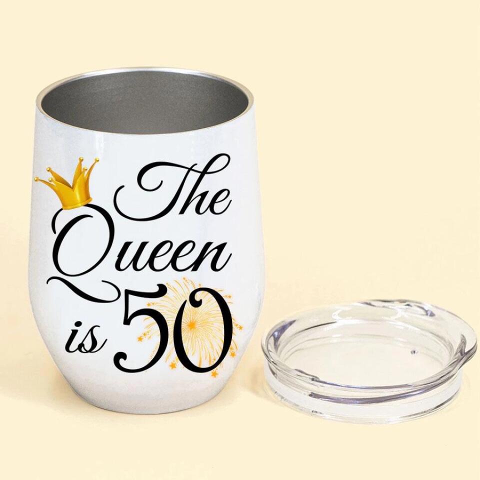 Personalized 50th Birthday Gifts, Personalized Wine Tumbler - 1972 50th Birthday Wine Tumbler, 50th Gift Ideas For Her