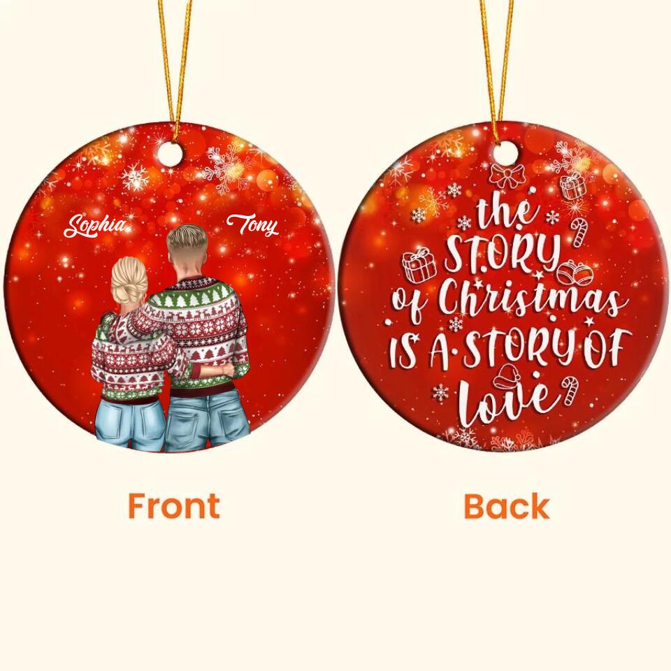 Our First Christmas Ornament 2022, Personalized our first Christmas ornaments, First Christmas as Mr and Mrs ornament