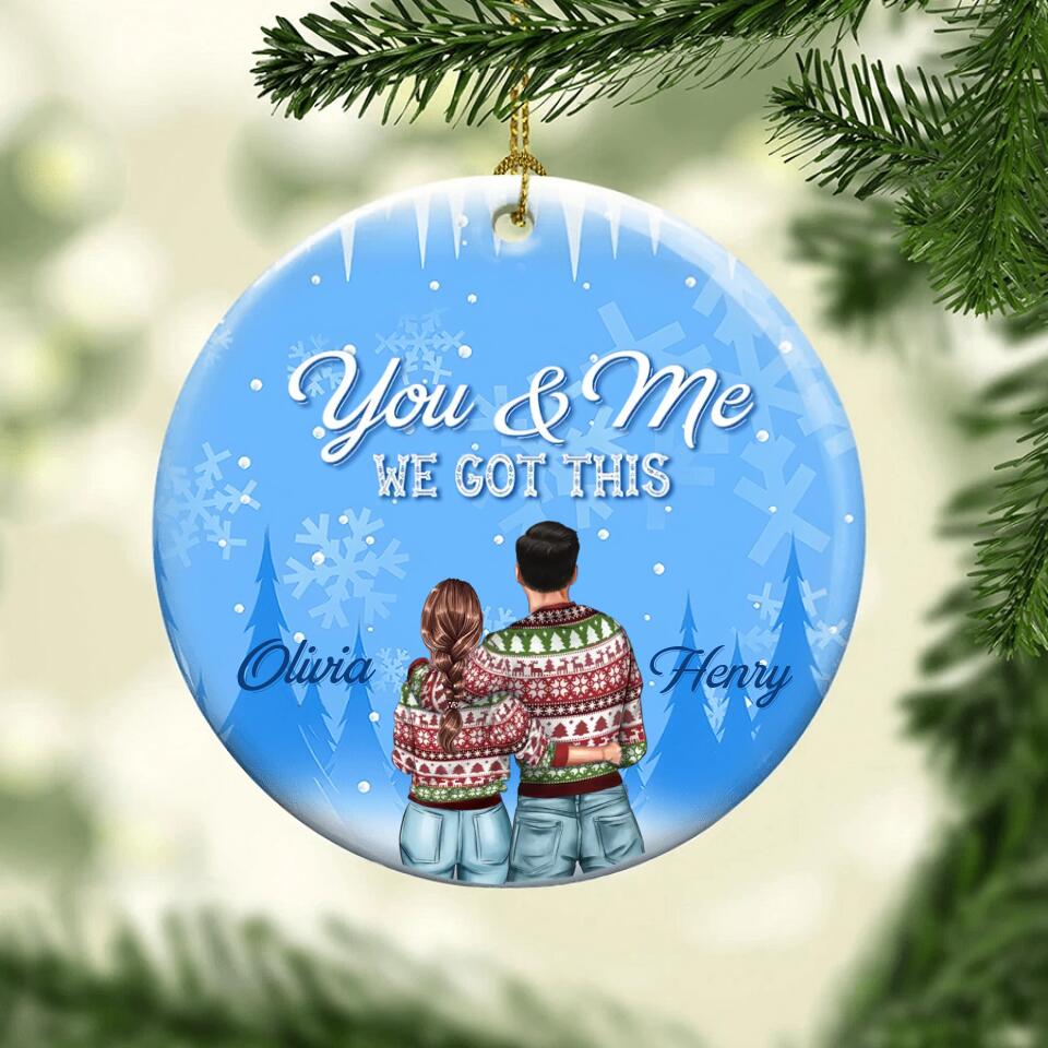 Our First Christmas Ornament 2022, Personalized our first Christmas ornaments, First Christmas as Mr and Mrs ornament
